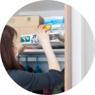 動線を考慮して収納