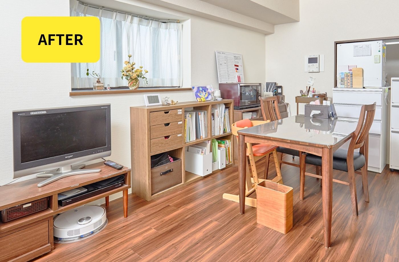 使いやすくなったダイニングテーブル周り