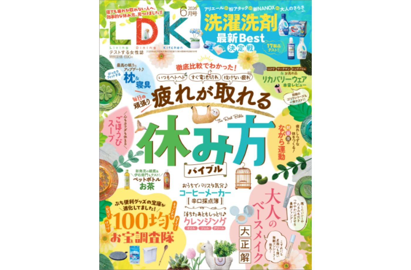 晋遊舎 LDK  (エル・ディー・ケー)2026年6月号 | 疲れが取れる休み方バイブル（100均お宝調査隊）