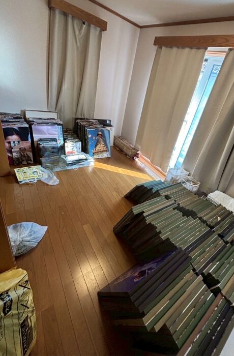 大量の写真パネル